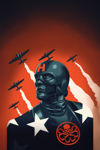 Captain Hydra Rises (540x960) Resolution Wallpaper