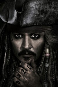 Captain Jack Sparrow Pirates Of The Caribbean Dead Men Tell No Tales (1080x2160) Resolution Wallpaper
