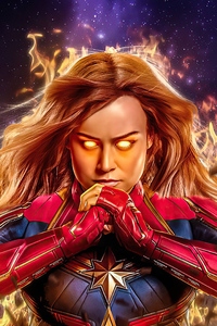 Captain Marvel 2020 (540x960) Resolution Wallpaper