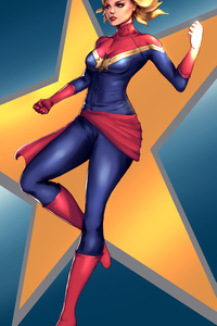 Captain Marvel 2020 New (640x1136) Resolution Wallpaper