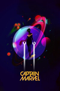 Captain Marvel Artwork 4k
