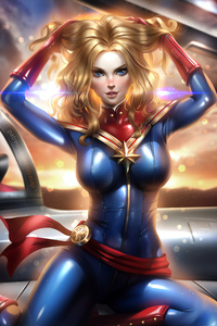 Captain Marvel Illustration