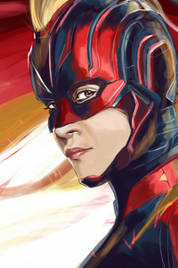 Captain Marvel New Sketch Art