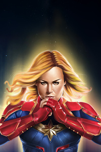 Captain Marvel Redemption (480x854) Resolution Wallpaper