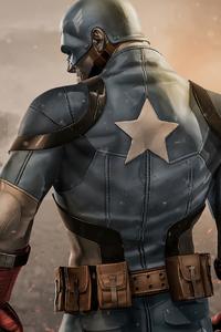 Captain On The Battlefield (1080x2160) Resolution Wallpaper
