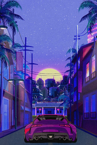 Car Ride At Twilight Hour (640x1136) Resolution Wallpaper