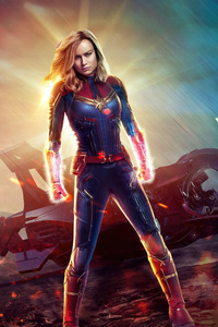 Carol Danvers In The Marvels 5k 2023 (640x960) Resolution Wallpaper