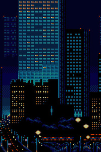 Cat Night Pixel 4k (800x1280) Resolution Wallpaper