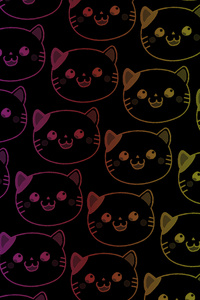 Cats Abstract 5k (240x400) Resolution Wallpaper