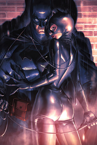 1080x2160 Catwoman And Batman 4k