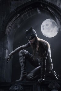 Catwoman Fantasy Art (1080x2160) Resolution Wallpaper