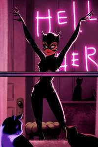 Catwoman I Fell So Yummier (1080x1920) Resolution Wallpaper