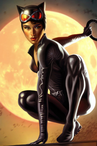 Catwoman Zoe Kravitz 4k (1080x1920) Resolution Wallpaper