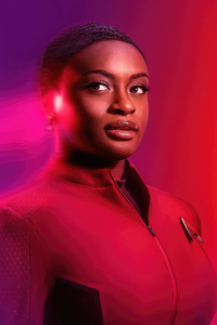 Celia Rose Gooding As Nyota Uhura In Star Trek Strange New Worlds (1080x2160) Resolution Wallpaper