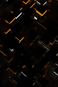 Cgi Blocks Abstract 4k (240x320) Resolution Wallpaper