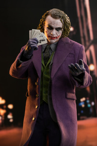 Chaos In Gotham Joker (240x400) Resolution Wallpaper