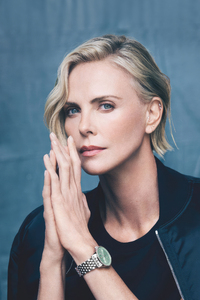 1440x2960 Charlize Theron Breitling Navitimer 2023