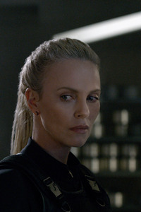 Charlize Theron Vin Diesel In The Fate of the Furious