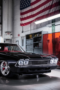 Chevrolet Chevelle Muscle Car (720x1280) Resolution Wallpaper