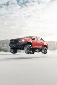 Chevrolet Truck Jump Snow Forza Horizon 4 4k