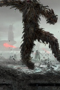 Chewbacca And Han Solo 4k (480x800) Resolution Wallpaper