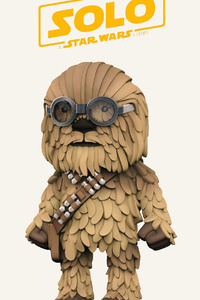 1080x2160 Chewie Solo A Star Wars Story Art
