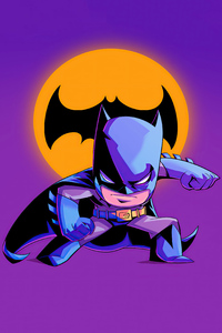 Chibbi Batman Minimal Art 4k (1080x1920) Resolution Wallpaper