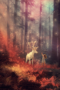 Children And There Fantasy Dreams (360x640) Resolution Wallpaper