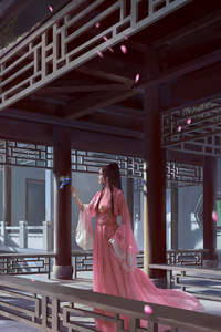 Chinese Dress Girl 4k (640x1136) Resolution Wallpaper
