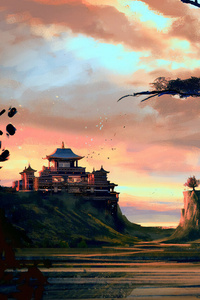 Chinese Temple 4k (480x854) Resolution Wallpaper
