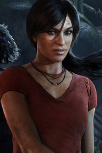 Chloe and Nadine Uncharted The Lost Legacy (320x568) Resolution Wallpaper