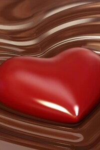 Chocolate In Heart Shape