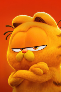 Chris Pratt As Garfield In The Garfield Movie (240x320) Resolution Wallpaper