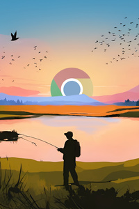 Chrome Dawn Sunlit Landscape Majesty (750x1334) Resolution Wallpaper