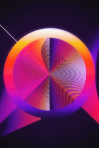 Circular Abstract Art 4k (640x960) Resolution Wallpaper