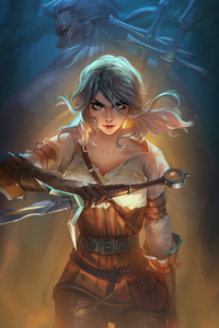 Ciri From The Witcher 3 Wild Hunt 5k