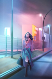 City Girl 5k (1440x2560) Resolution Wallpaper