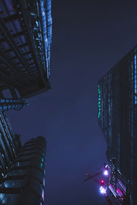 City Lights Night Buildings 5k (1280x2120) Resolution Wallpaper