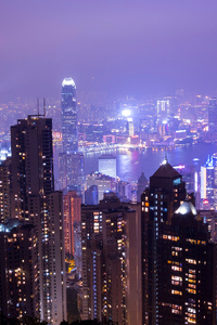 Citylights Tall Buildings Evening View (1440x2960) Resolution Wallpaper