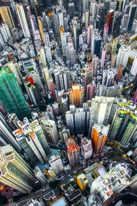 Cityscape Aerial View (750x1334) Resolution Wallpaper