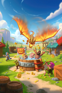 Clash Of Clans 2024 (2160x3840) Resolution Wallpaper
