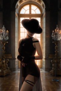 480x800 Classic Girl With Hat 4k