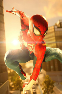 Classic Spidey Swings Spiderman 2 Ps5 (1280x2120) Resolution Wallpaper