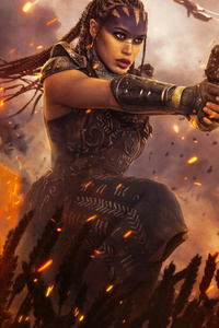 Cleopatra Coleman In Rebel Moon Part Two The Scargiver 2024 (1080x2280) Resolution Wallpaper