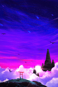 Clouds Mountains And Me 4k (480x854) Resolution Wallpaper