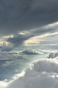 Clouds Sea Sky Sunlight Photography 5k (360x640) Resolution Wallpaper