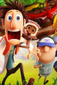 Cloudy With A Chance Of Meatballs Movie (480x800) Resolution Wallpaper