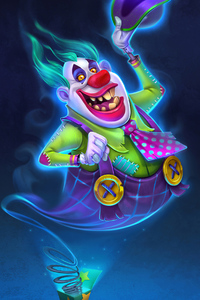 Clown Outside Box 4k (640x1136) Resolution Wallpaper