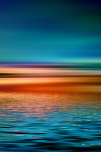 Colorful Artistic Sunset over Water