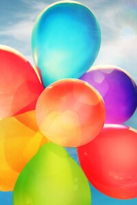Colorful Ballons (320x480) Resolution Wallpaper